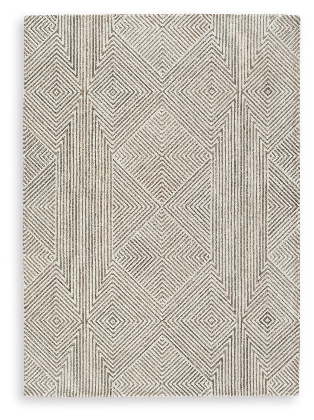 Jadott 5' x 7' Rug in Beige/Brown, alternate view 2