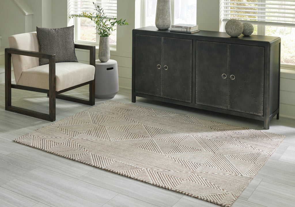 Jadott 5' x 7' Rug in Beige/Brown, alternate view 3
