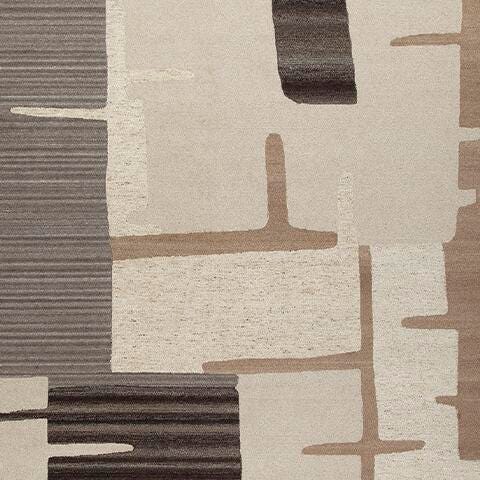 Kencher 10' x 14' Rug in Beige/Brown, fabric swatch