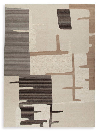 Kencher 10' x 14' Rug in Beige/Brown