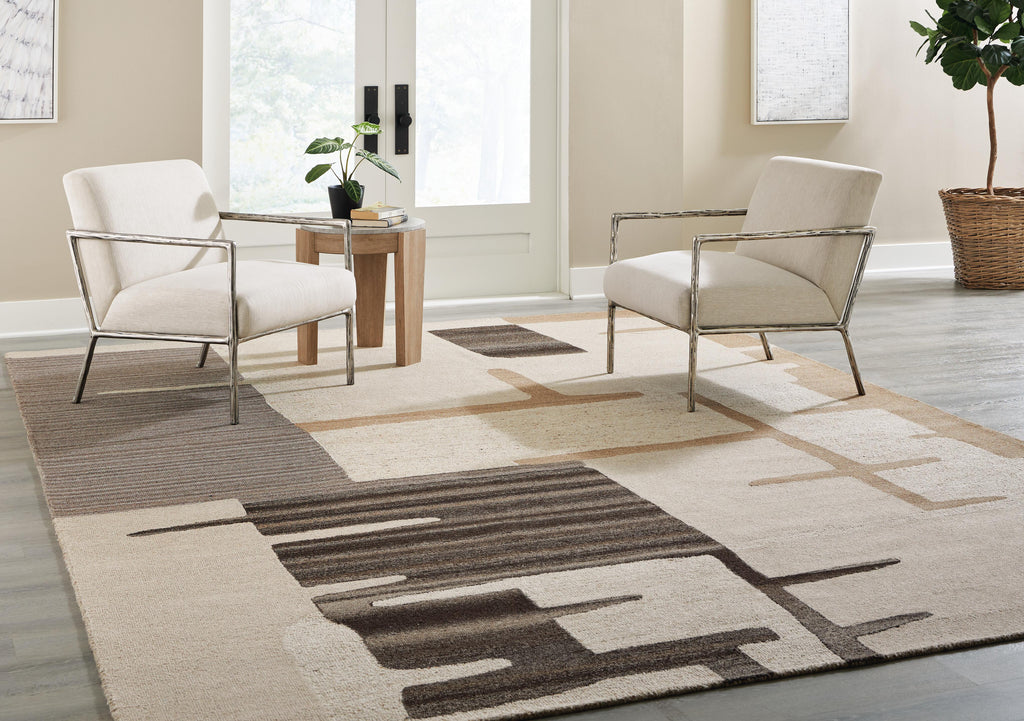 Kencher 10' x 14' Rug in Beige/Brown, alternate view 3