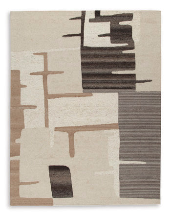 Kencher 8' x 10' Rug in Beige/Brown