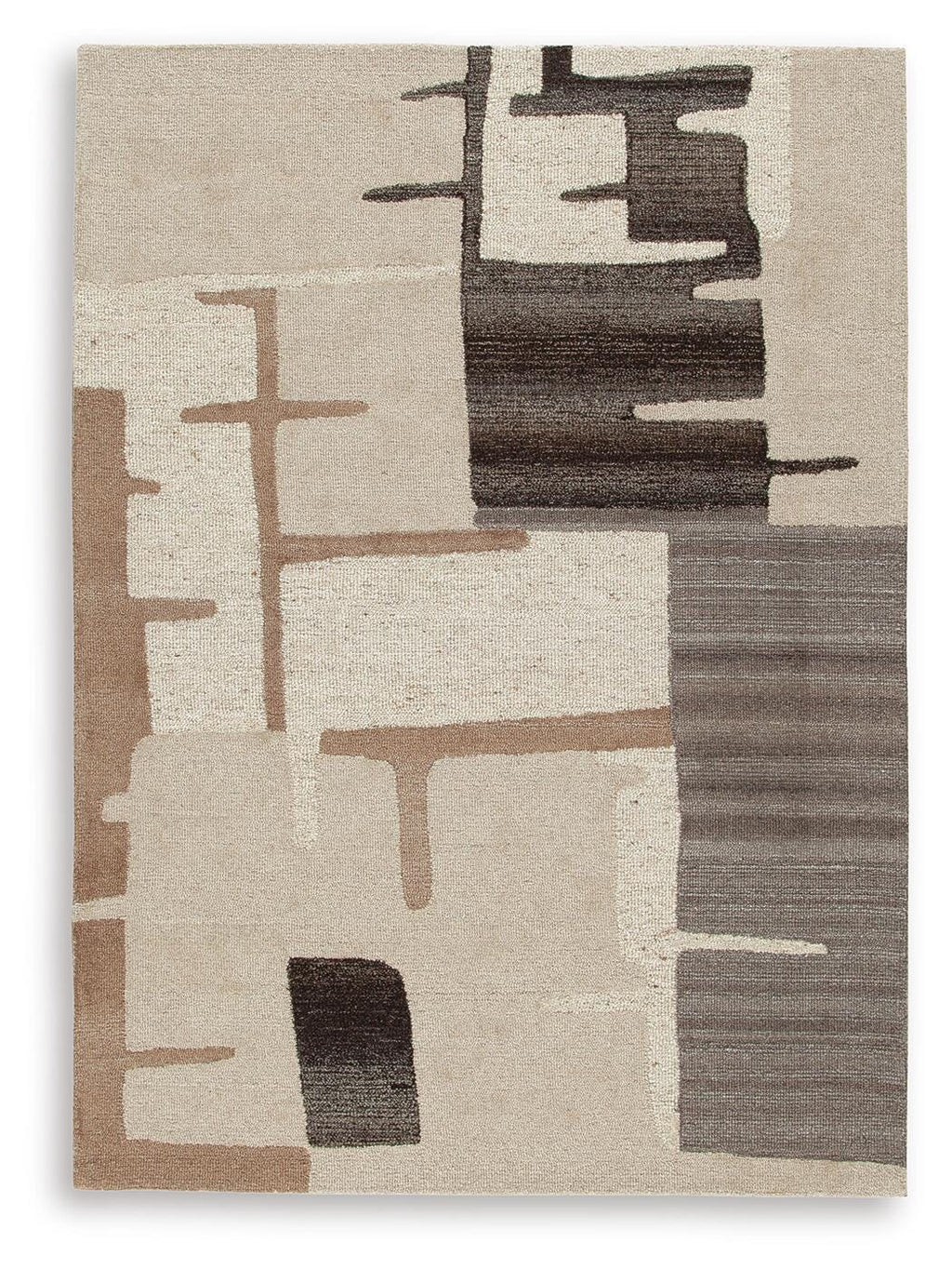 Kencher 5' x 7' Rug in Beige/Brown, alternate view 2