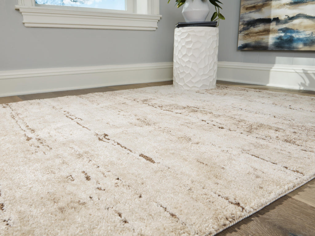 Kasney 8' x 10' Rug in Cream/Brown, detail view