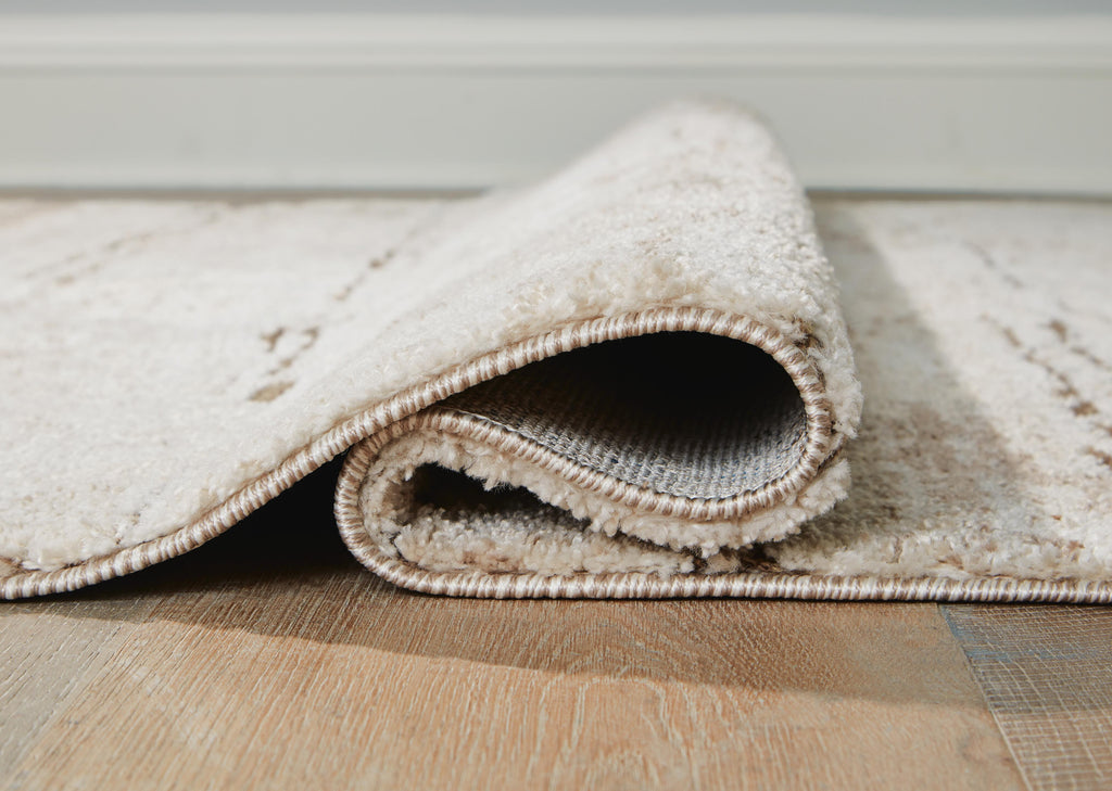 Kasney 8' x 10' Rug in Cream/Brown, detail view