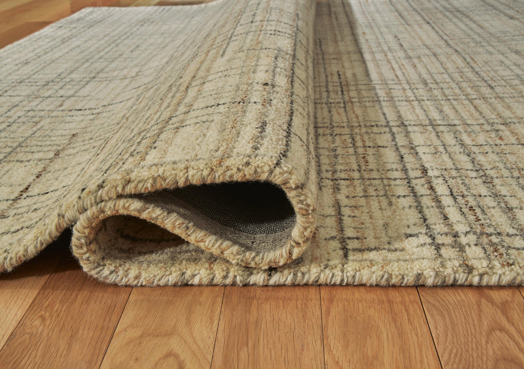 Janston 5' x 7' Rug in Ivory/Gray/Tan, detail view