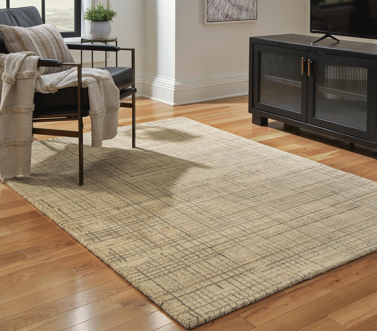 Janston 5' x 7' Rug in Ivory/Gray/Tan, alternate view 3