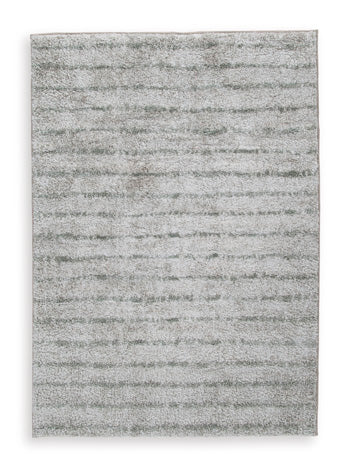 Laddway 5' x 7' Rug in Cream/Green