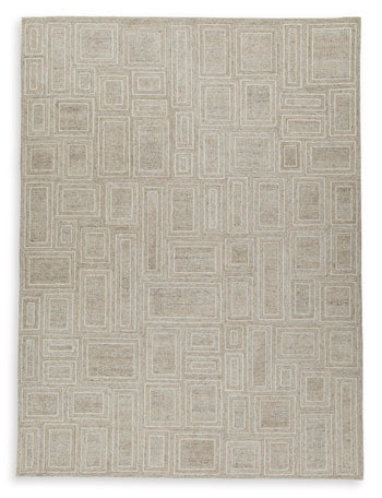 Brickburgh 10' x 14' Rug in Gray/Ivory/Honey