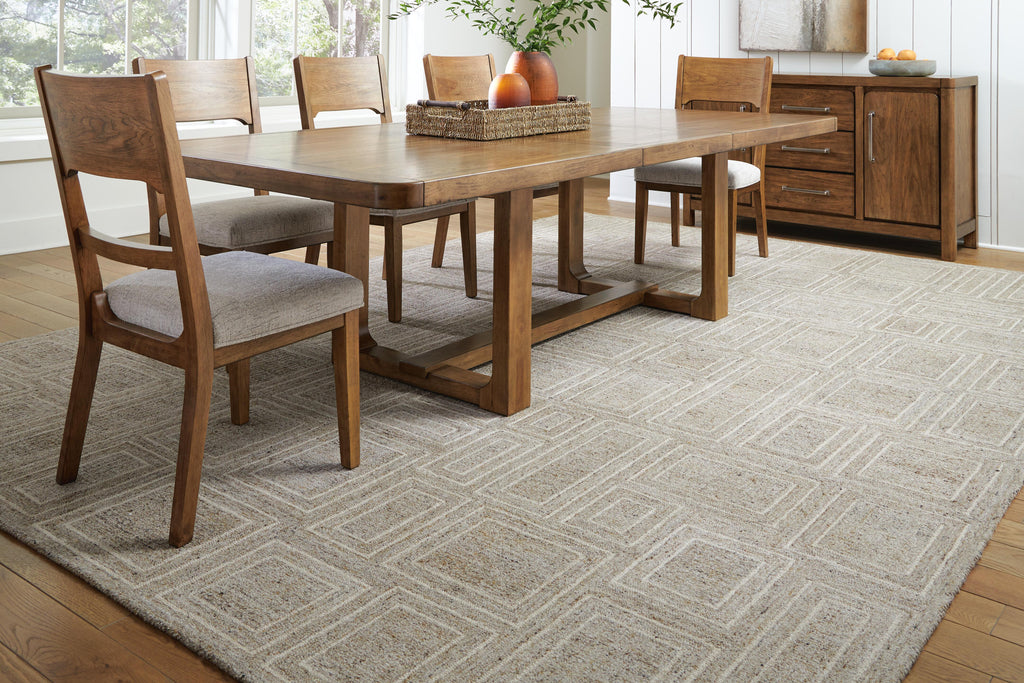 Brickburgh 10' x 14' Rug in Gray/Ivory/Honey, alternate view 3