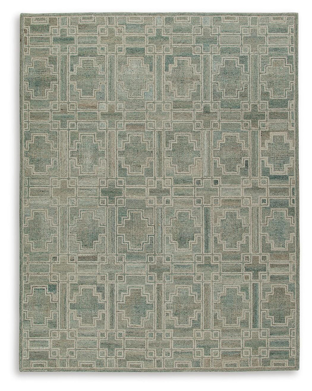 Jossland 8' x 10' Rug in Green/Ivory, alternate view 2