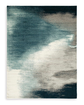 Brentward 8' x 10' Rug in Blue/Gray/Ivory