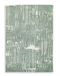 Cayworth 8' x 10' Rug in Teal/White