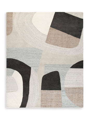 Edrickhill 8' x 10' Rug in Grayish Teal/Taupe/Cream