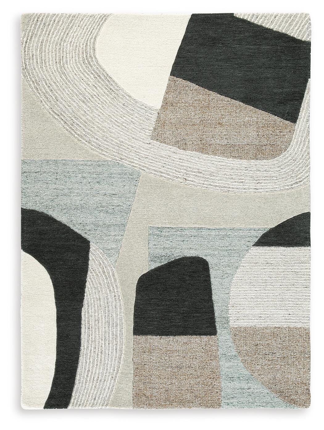 Edrickhill 5' x 7' Rug in Grayish Teal/Taupe/Cream, alternate view 2