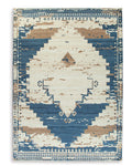 Varnler 10' x 14' Rug in Blue/Brown/Tan
