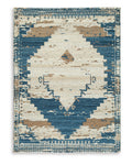Varnler 8' x 10' Rug in Blue/Brown/Tan