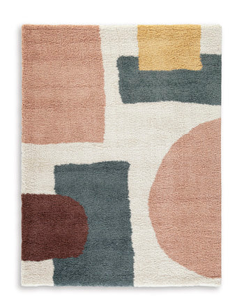 Flynnwick 8' x 10' Rug in Cream/Pink/Gray