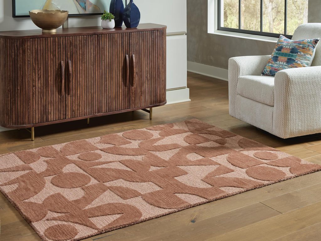 Perrenton 8' x 10' Rug in Clay, lifestyle view