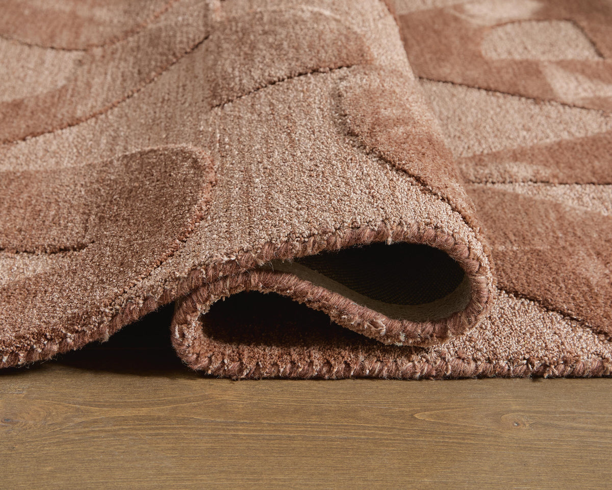 Perrenton 8' x 10' Rug in Clay, detail view