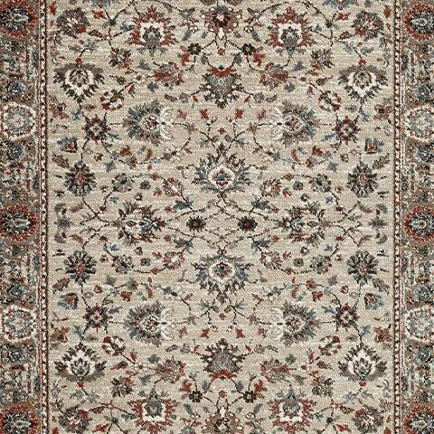 Beritham Large Rug in Blue/Brown/Beige, fabric swatch
