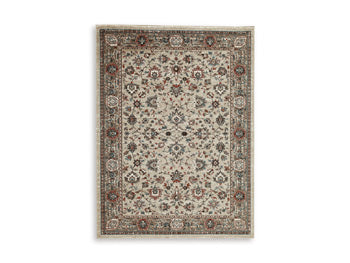 Beritham Large Rug in Blue/Brown/Beige