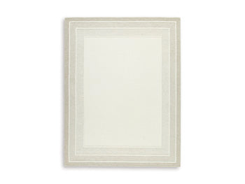 Teelgan Large Rug in Ivory/Tan