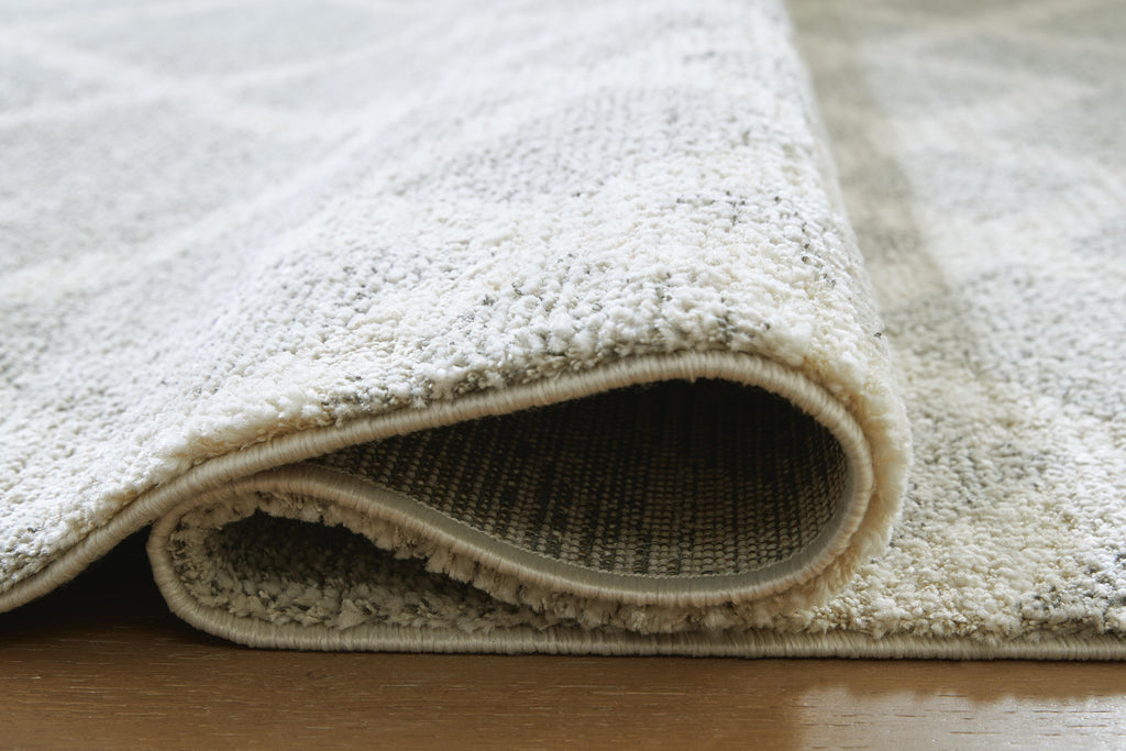 Unawick Medium Rug in Gray/Ivory, detail view