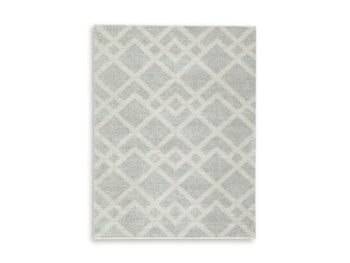 Unawick Medium Rug in Gray/Ivory