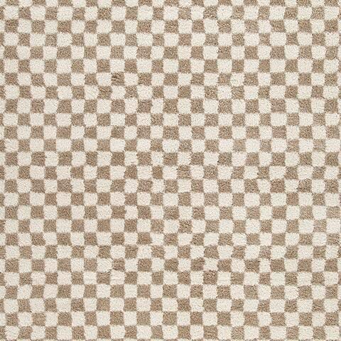 Karamen Large Rug in Taupe/Ivory, fabric swatch