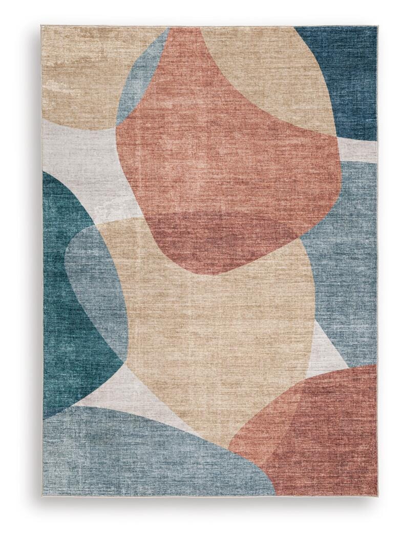Chanleigh Washable 5' x 7' Area Rug in Multi, alternate view 2