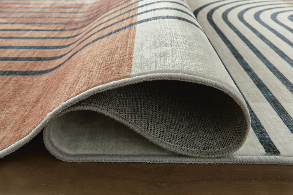 Farrendale Washable 5' x 7' Area Rug in Multi, detail view
