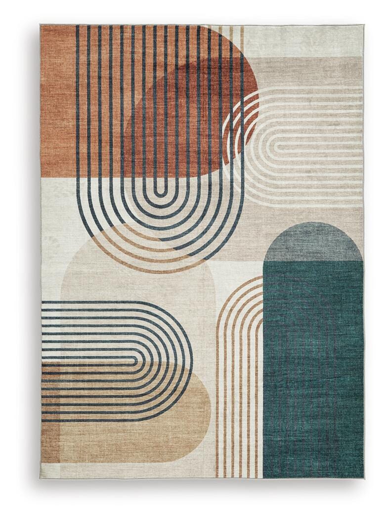 Farrendale Washable 5' x 7' Area Rug in Multi, alternate view 2