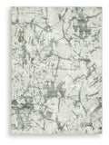 Tobinbury Washable 5' x 7' Area Rug in Gray, alternate view 2