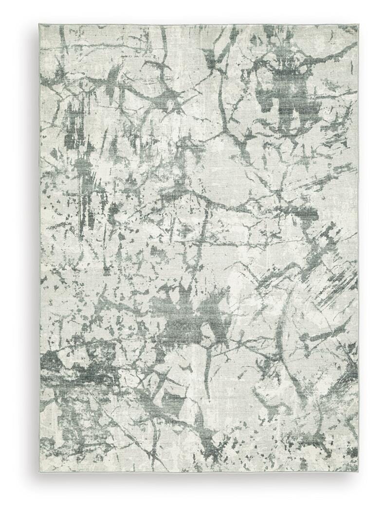 Tobinbury Washable 5' x 7' Area Rug in Gray, alternate view 2