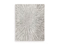 Verland Washable 7'6" x 9'6" Area Rug in Gray/White