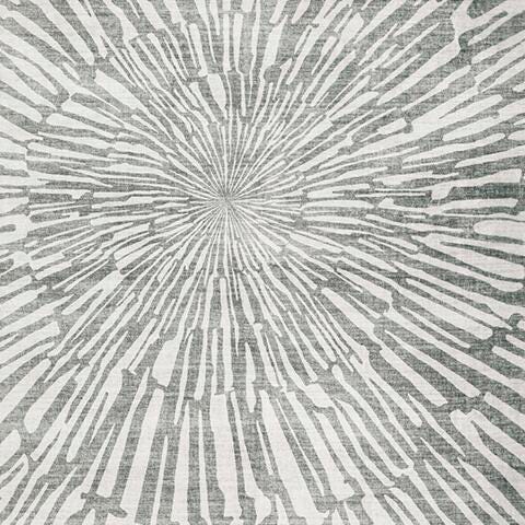 Verland Washable 5' x 7' Area Rug in Gray/White, fabric swatch