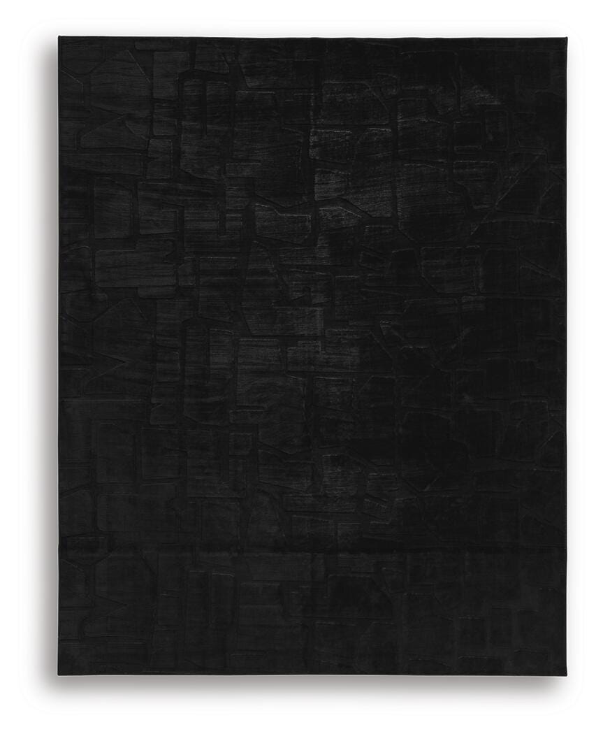 Gibbswell Washable 8' x 10' Area Rug in Black, alternate view 2