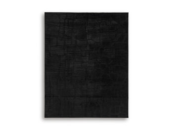 Gibbswell Washable 8' x 10' Area Rug in Black