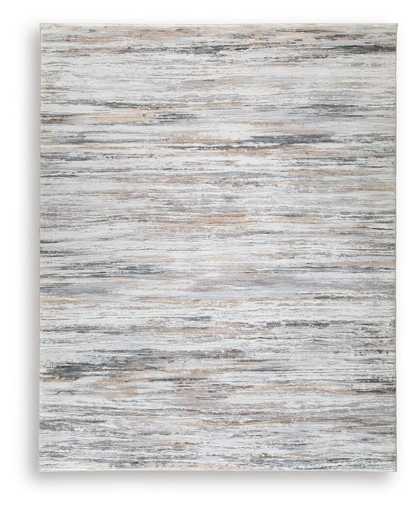 Nace 7'6" X 9'6" Memory Foam Area Rug in Gray/Brown/White, alternate view 2