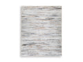 Nace 7'6" X 9'6" Memory Foam Area Rug in Gray/Brown/White