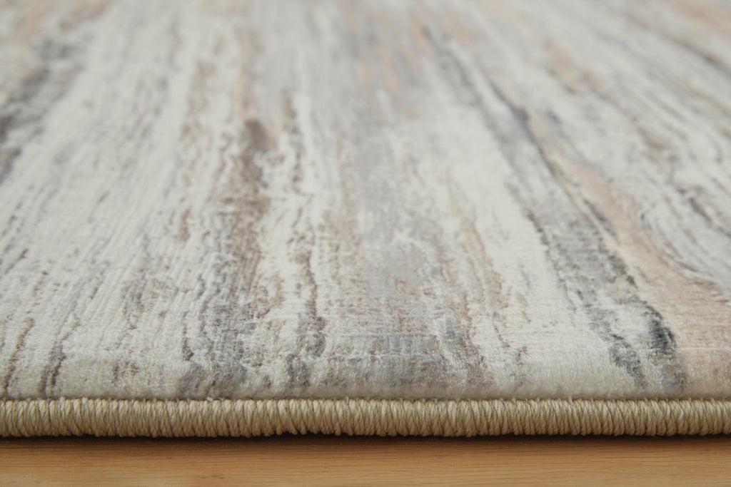 Nace 5' x 7' Memory Foam Area Rug in Gray/Brown/White, detail view