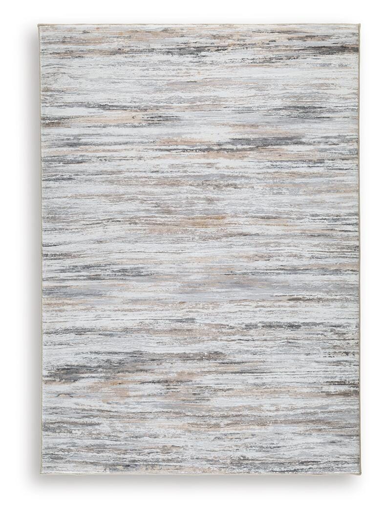 Nace 5' x 7' Memory Foam Area Rug in Gray/Brown/White, alternate view 2