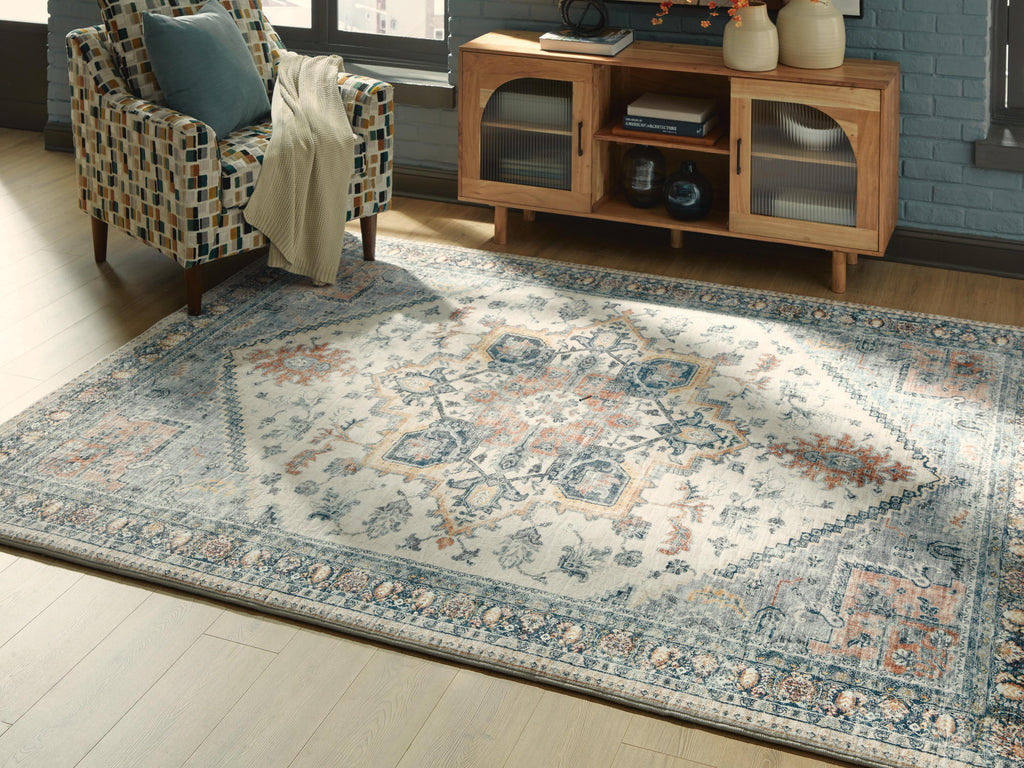 Wallney 7'6" X 9'6" Memory Foam Area Rug in Multi, lifestyle view