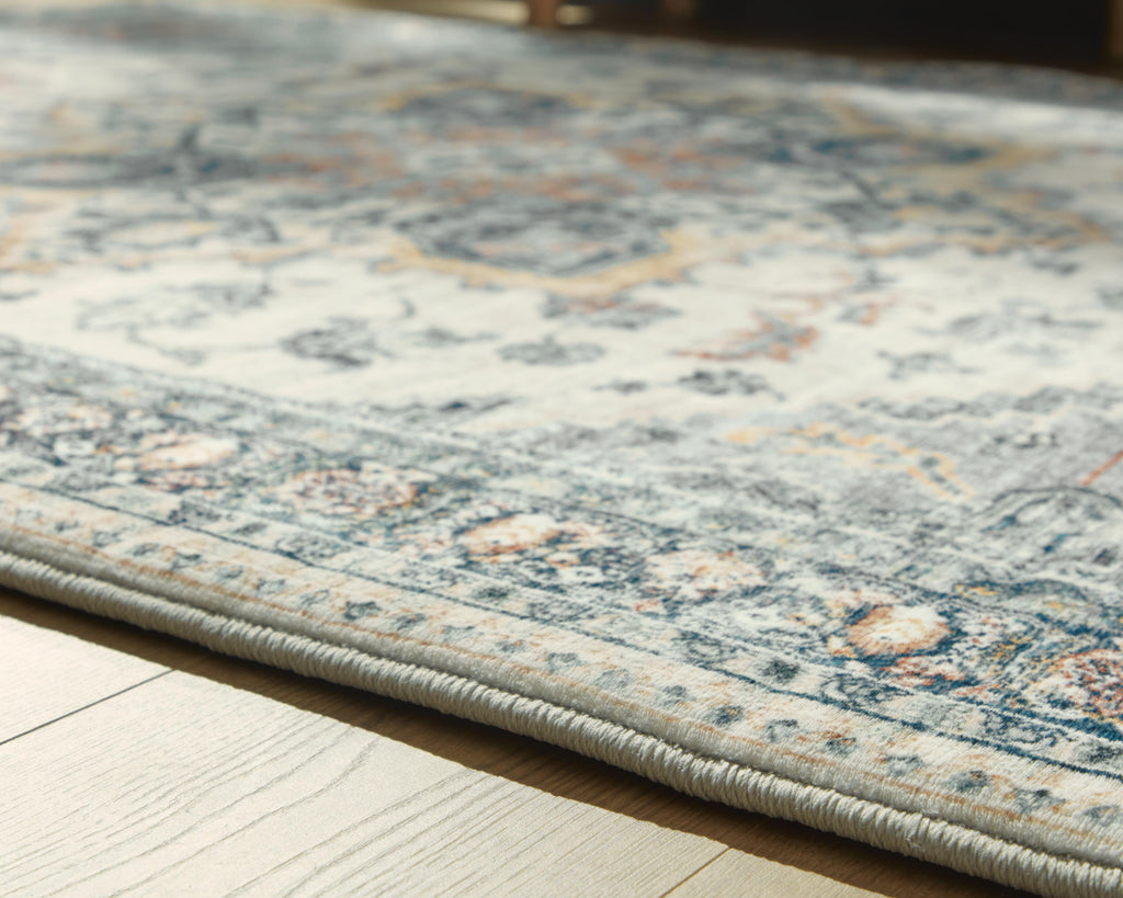 Wallney 5' x 7' Memory Foam Area Rug in Multi, detail view