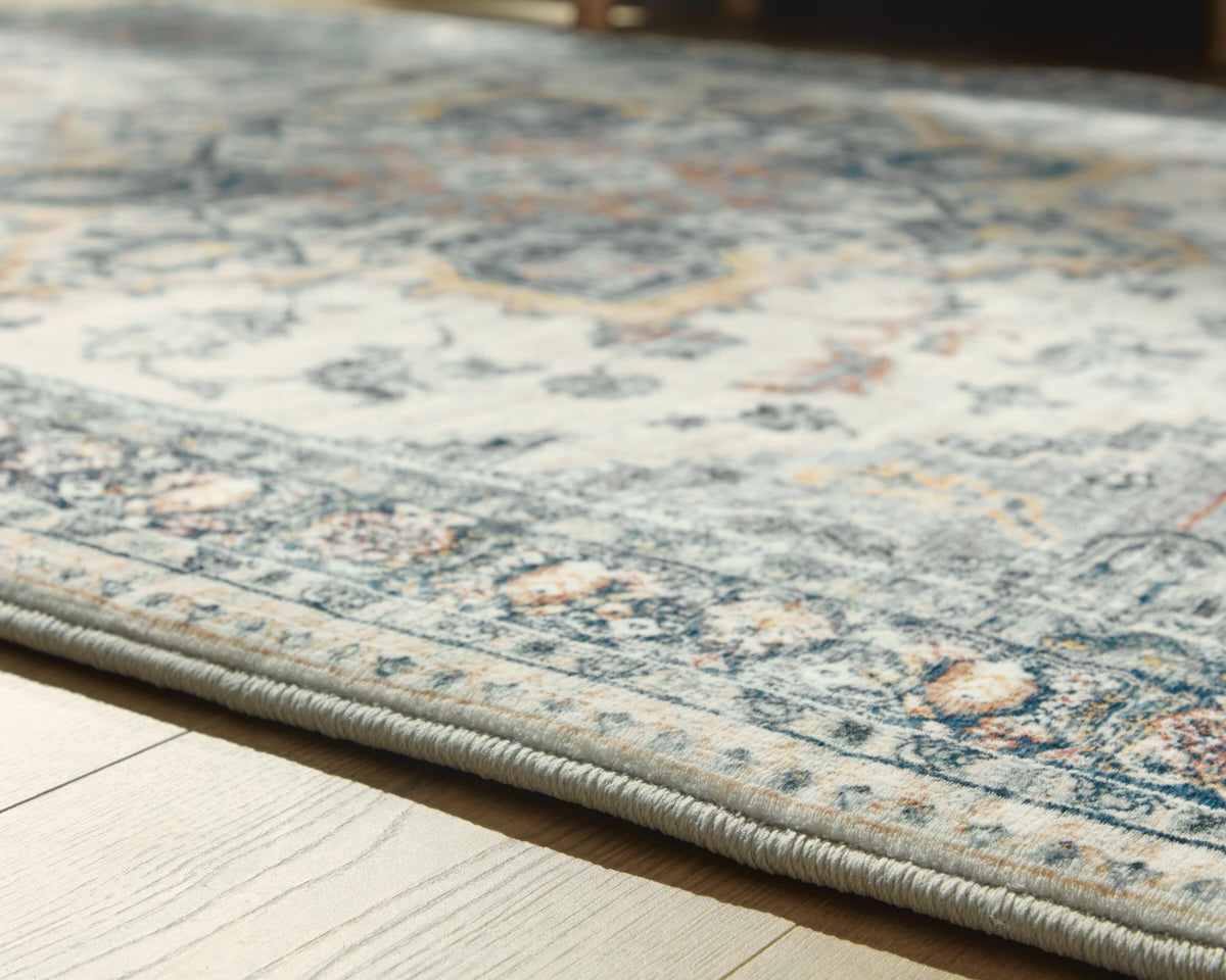 Wallney 5' x 7' Memory Foam Area Rug in Multi, detail view