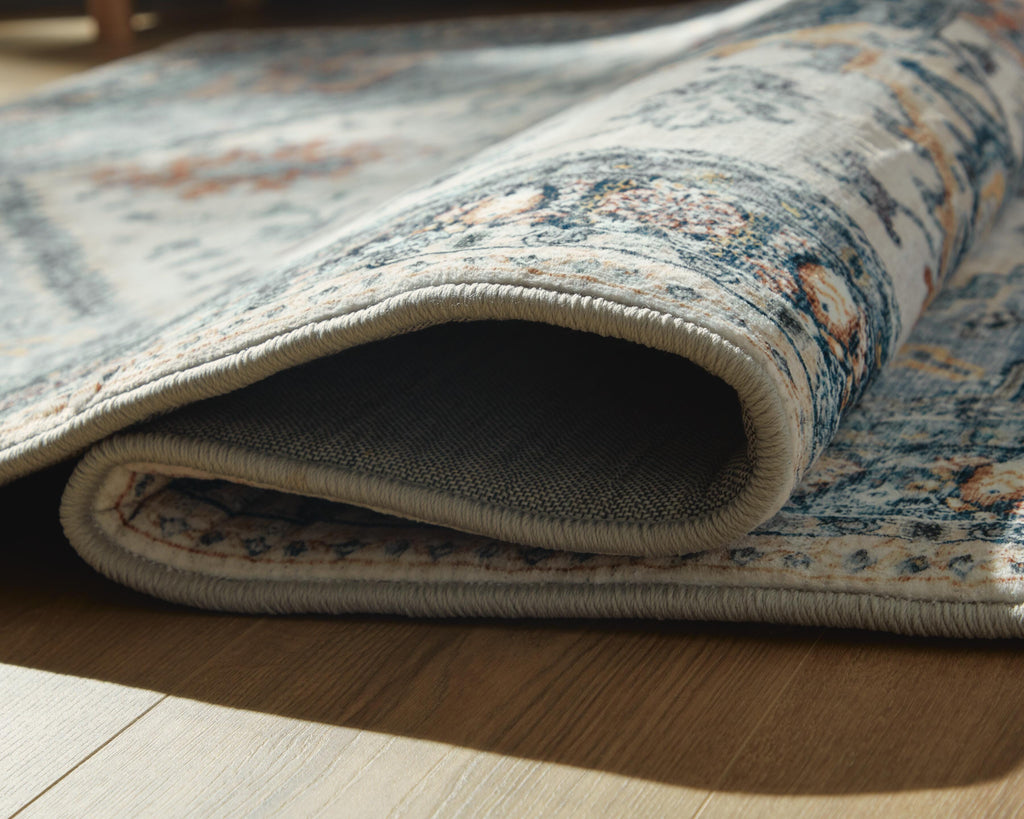 Wallney 5' x 7' Memory Foam Area Rug in Multi, detail view