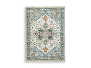 Wallney 5' x 7' Memory Foam Area Rug in Multi