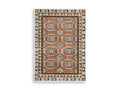 Qaabiz 5' x 7' Area Rug in Sienna/Ivory/Black