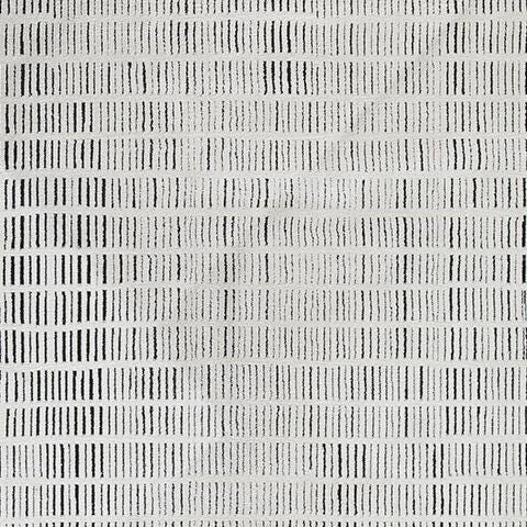 Turinwith 7'10" x 9'10" Area Rug in Ivory/Black, fabric swatch